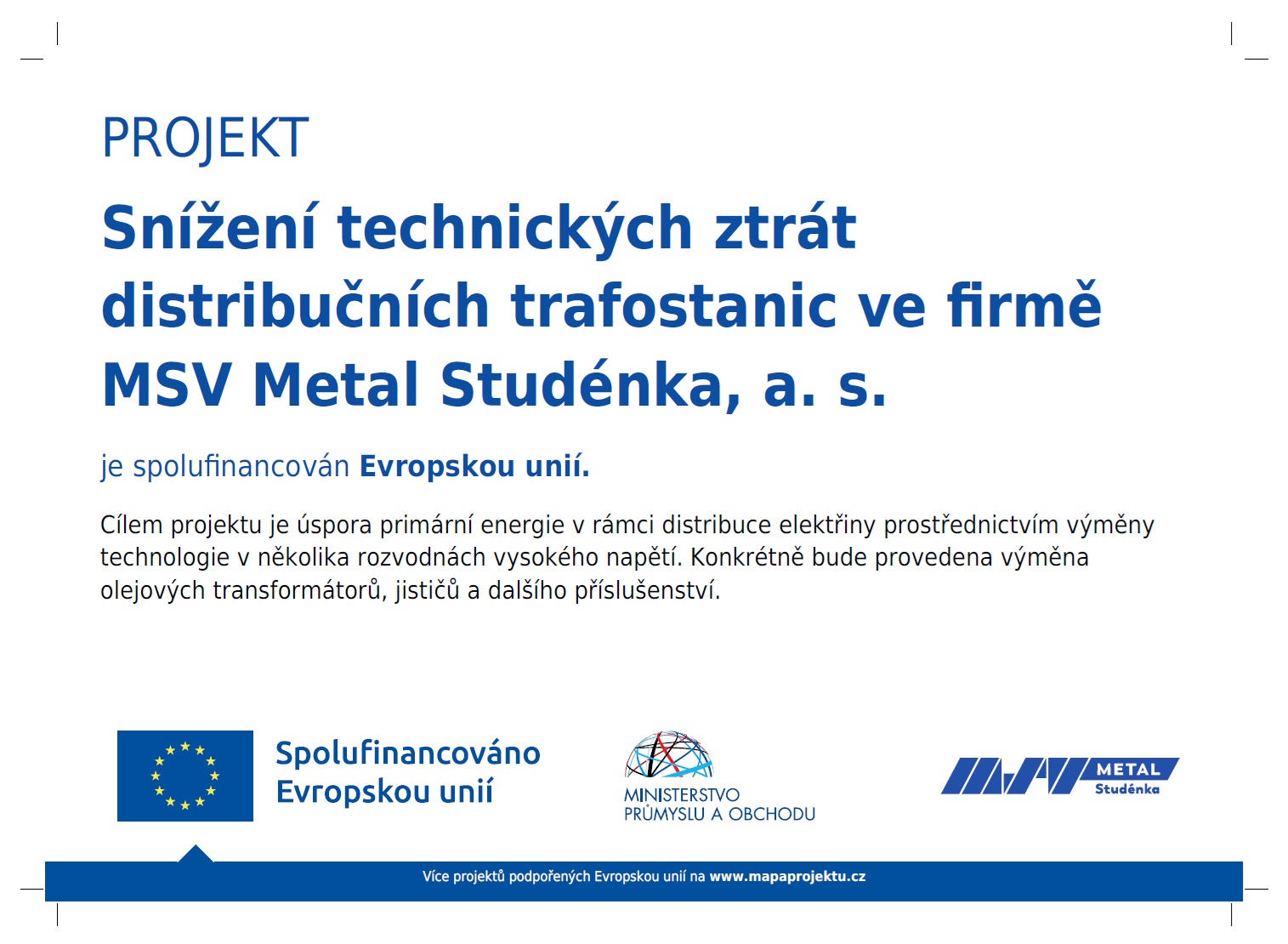 Snížení technických ztrát